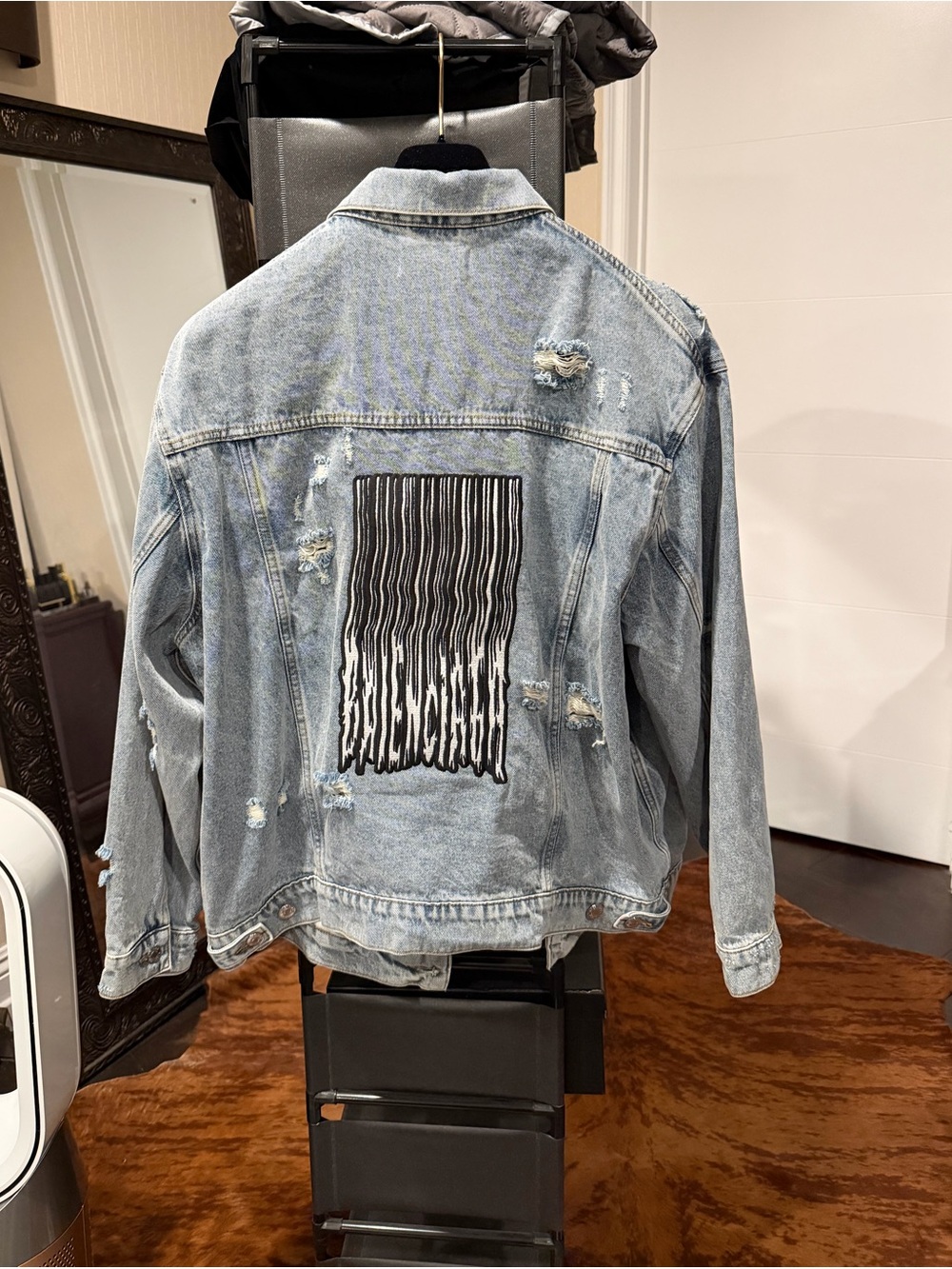 Balenciaga Distressed Denim Jacket